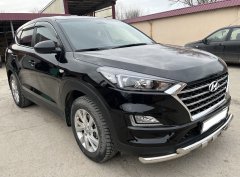Тюнинг внедорожника Защита переднего бампера Hyundai Tucson 2018 III рестайлинг