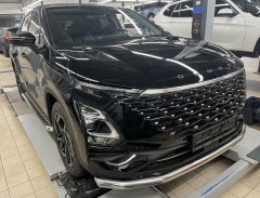 Тюнинг внедорожника Защита переднего бампера Chery Omoda C5 2022