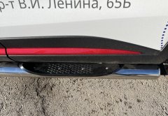 Тюнинг внедорожника Порог труба с проступью Chery Omoda C5 2022