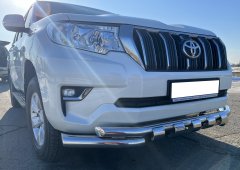 Тюнинг внедорожника Защита переднего бампера Toyota Land Cruiser Prado 150 2017