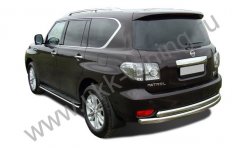 Тюнинг внедорожника Защита заднего бампера Nissan Patrol 2010