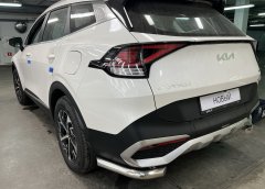 Тюнинг внедорожника Защита заднего бампера KIA Sportage 2022 комплектация GT-Line (кроме комплектации Style и X-Line)