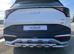 Тюнинг внедорожника Защита заднего бампера KIA Sportage 2022 комплектация GT-Line (кроме комплектации Style и X-Line)