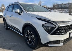Тюнинг внедорожника Защита штатного порога труба KIA Sportage 2022 комплектация GT-Line (кроме комплектации Style и X-Line)