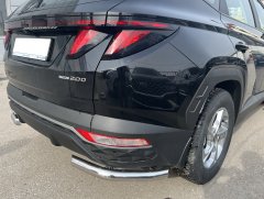 Тюнинг внедорожника Защита заднего бампера Hyundai Tucson 2021