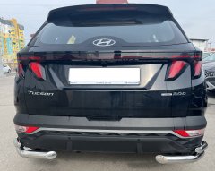 Тюнинг внедорожника Защита заднего бампера Hyundai Tucson 2021