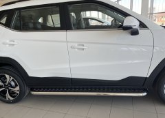 Тюнинг внедорожника Пороги с накладным листом JAC JS4 2022