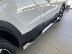 Тюнинг внедорожника Порог труба с проступью JAC JS4 2022