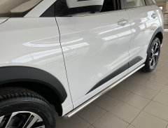 Тюнинг внедорожника Защита штатного порога труба JAC JS6 2022