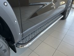 Тюнинг внедорожника Пороги с накладным листом Haval Dargo X 2023