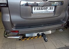 Тюнинг внедорожника Защита заднего бампера Toyota Land Cruiser Prado 150 Style 2019