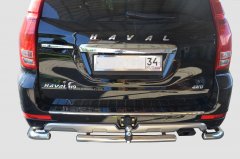 Тюнинг внедорожника Защита заднего бампера Haval H9 2018 рестайлинг