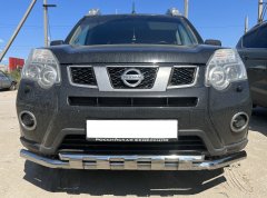 Тюнинг внедорожника Защита переднего бампера Nissan X-trail 2010-2015 (T31) Второе поколение (в т.ч. Рестайлинг 2010г.)