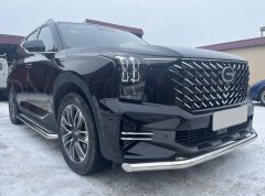 Тюнинг внедорожника Защита переднего бампера GAC GS8 2023