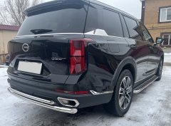 Тюнинг внедорожника Защита заднего бампера GAC GS8 2023