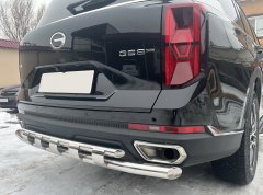 Тюнинг внедорожника Защита заднего бампера GAC GS8 2023