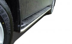 Тюнинг внедорожника Защита штатного порога труба Nissan Patrol 2010
