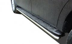 Тюнинг внедорожника Защита штатного порога труба Nissan Patrol 2010
