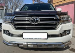 Тюнинг внедорожника Защита переднего бампера Toyota Land Cruiser 200  2015