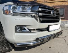 Тюнинг внедорожника Защита переднего бампера Toyota Land Cruiser 200  2015