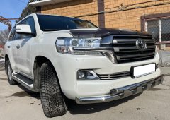 Тюнинг внедорожника Защита переднего бампера Toyota Land Cruiser 200  2015