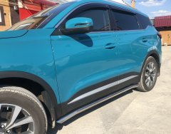 Тюнинг внедорожника Защита штатного порога труба Chery Tiggo 7 Pro Max 2022