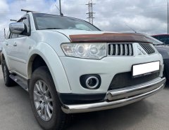 Тюнинг внедорожника Защита переднего бампера Mitsubishi Pajero Sport 2008