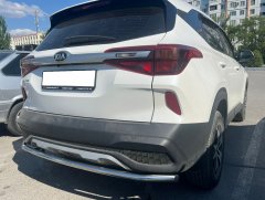 Тюнинг внедорожника Защита заднего бампера KIA Seltos 2020
