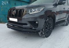 Тюнинг внедорожника Защита переднего бампера Toyota Land Cruiser Prado 150 2017