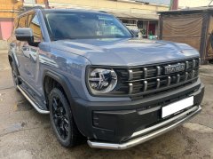 Тюнинг внедорожника Защита переднего бампера Haval H3 2024