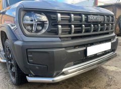 Тюнинг внедорожника Защита переднего бампера Haval H3 2024