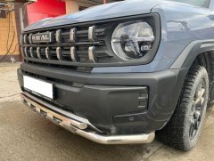 Тюнинг внедорожника Защита переднего бампера Haval H3 2024