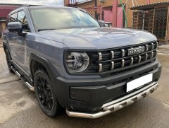 Тюнинг внедорожника Защита переднего бампера Haval H3 2024