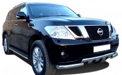 Тюнинг внедорожника Защита переднего бампера Nissan Patrol 2010