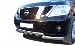 Тюнинг внедорожника Защита переднего бампера Nissan Patrol 2010