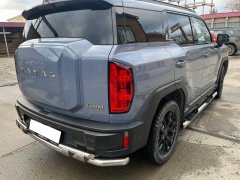 Тюнинг внедорожника Порог труба с проступью Haval H3 2024