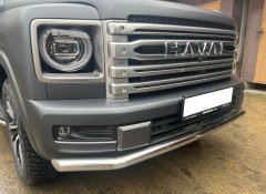 Тюнинг внедорожника Защита переднего бампера Haval H9 2024