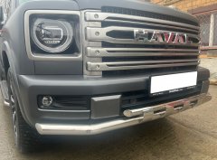 Тюнинг внедорожника Защита переднего бампера Haval H9 2024