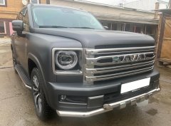 Тюнинг внедорожника Защита переднего бампера Haval H9 2024