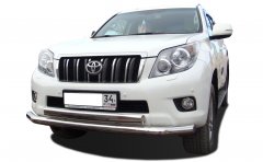 Тюнинг внедорожника Защита переднего бампера Toyota Land Cruiser Prado 150 2010