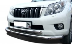 Тюнинг внедорожника Защита переднего бампера Toyota Land Cruiser Prado 150 2010