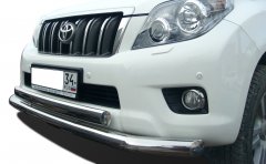 Тюнинг внедорожника Защита переднего бампера Toyota Land Cruiser Prado 150 2010