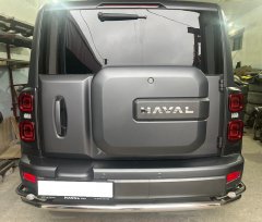 Тюнинг внедорожника Защита заднего бампера Haval H9 2024