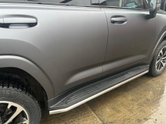 Тюнинг внедорожника Защита штатного порога труба Haval H9 2024