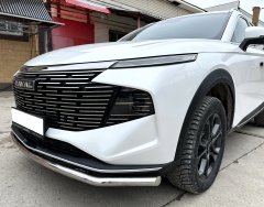 Тюнинг внедорожника Защита переднего бампера Haval F7 2024