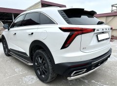 Тюнинг внедорожника Защита заднего бампера Haval F7 2024