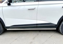 Тюнинг внедорожника Защита штатного порога труба Haval F7 2024