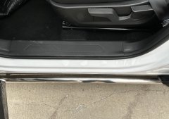 Тюнинг внедорожника Защита штатного порога труба Haval F7 2024