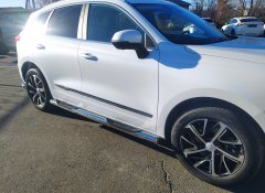 Тюнинг внедорожника Порог труба с проступью Haval Jolion 2024