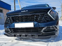 Тюнинг внедорожника Защита переднего бампера KIA Sportage 2022 комплектация GT-Line (кроме комплектации Style и X-Line)